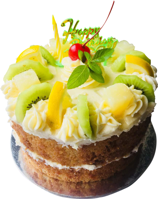 Pineapple Kiwi Fruit Cake